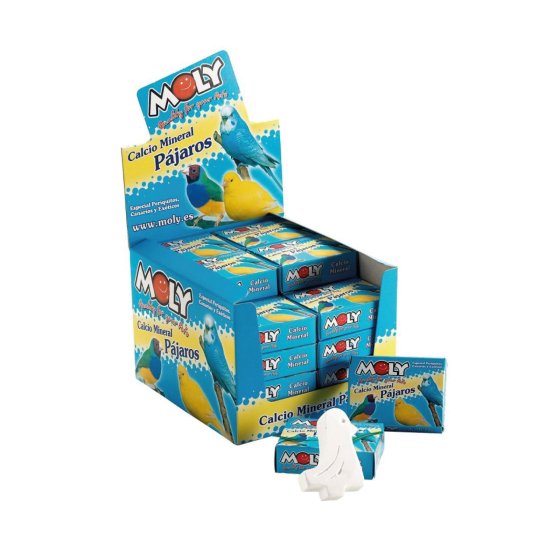 Calcio para Pájaros Moly-Expositor 30 unidades