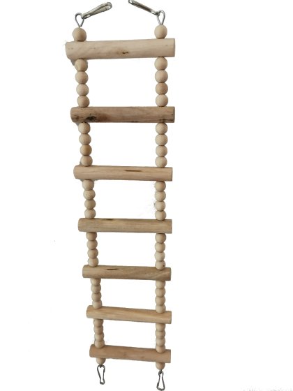 Juguetes Para Pájaros Inter Escalera Madera 10X46Cm-6 Unit